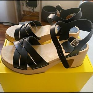 Swedish Hasbeens Sandals - Katja High 39 Black